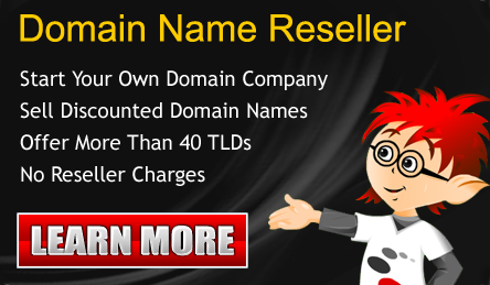 Become a Domain Reseller and start your own business NOW!